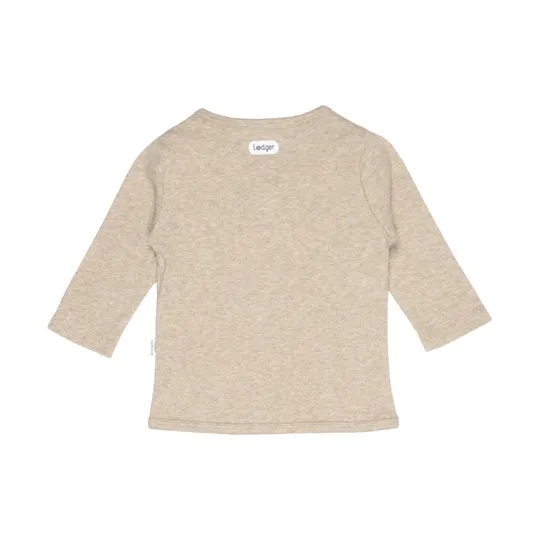 Lodger Overslag Shirt - Melange Beige