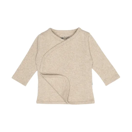 Lodger Overslag Shirt - Melange Beige