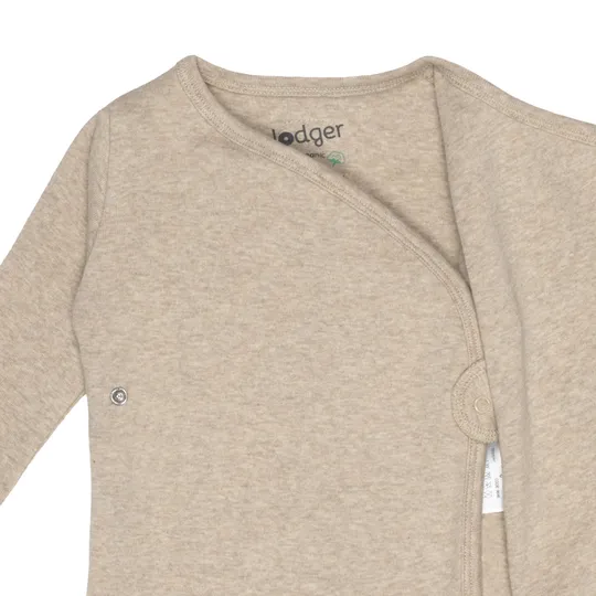 Lodger Overslag Shirt - Melange Beige