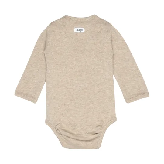 Lodger Overslagromper Lange Mouw - Melange Beige
