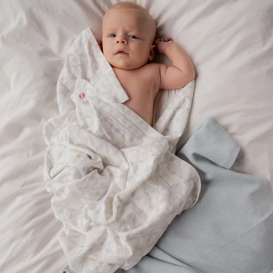 Lodger Ciumbelle Swaddler - 70 x 70 cm - Blue Fogg