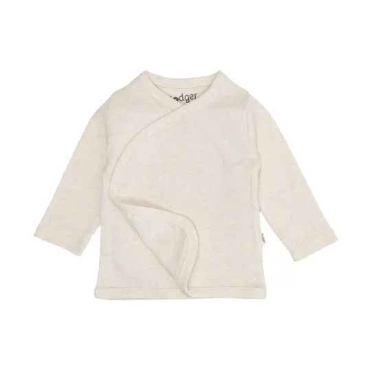Lodger Melange Overslag Shirt - Birch
