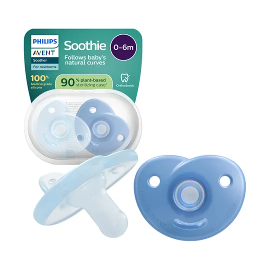 Philips Avent Soothie Hart - 0-6 Mnd - 2 Stuks - Plant-based