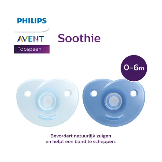 Philips Avent Soothie Hart - 0-6 Mnd - 2 Stuks - Plant-based
