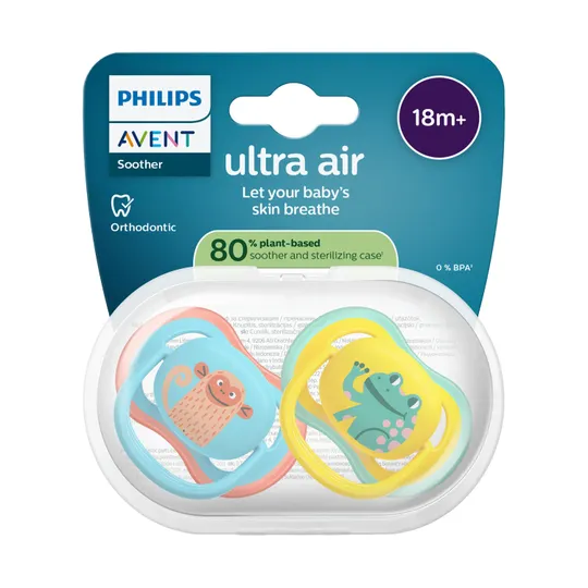 Philips Avent Ultra Air Fopspeen - 18+ Mnd - 2 Stuks - Plant-based