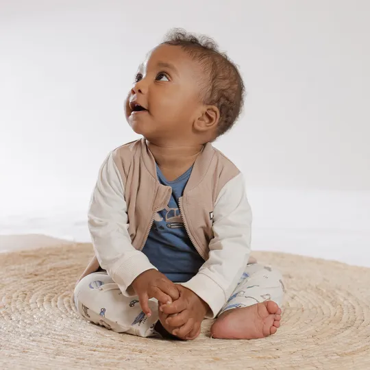 Babylook Bomberjack - Warm Taupe/Buttercream