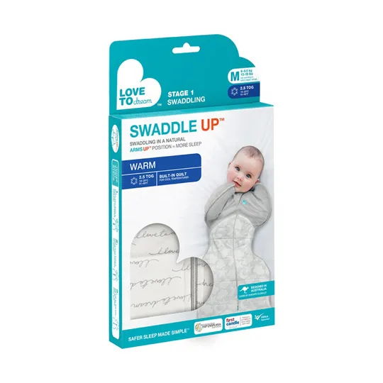 Love To Dream SwaddleUp™ 2.5 TOG - Fase 1 - Maat M - White Dreamer