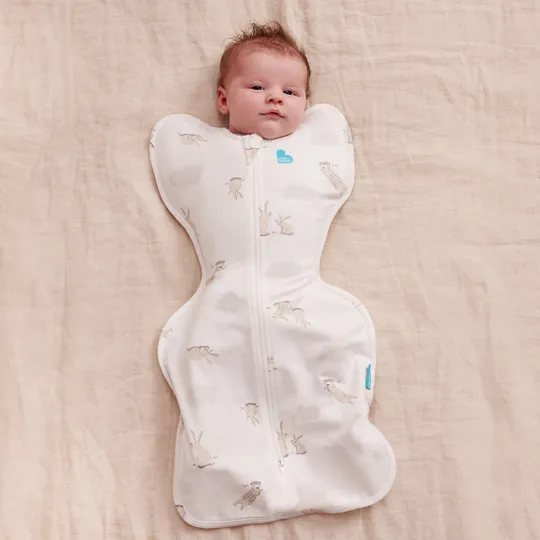 Love To Dream SwaddleUp™ 1.0 TOG - Fase 1 - Maat M - White Cloud Bunnies