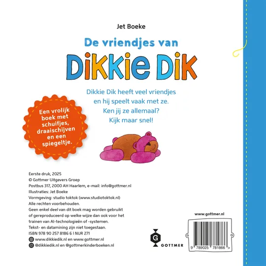 Gottmer Prentenboek - De Vriendjes Van Dikkie Dik