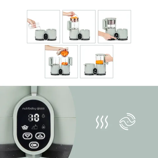 Babymoov Nutribaby - Stoomkoker - Glass