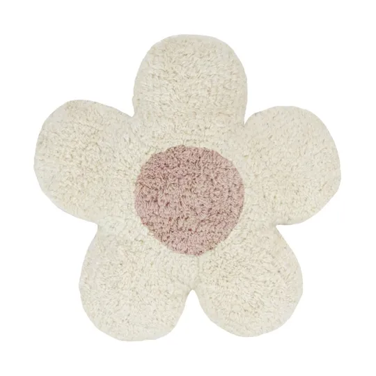 Puck Flower Kussen - White / Pink