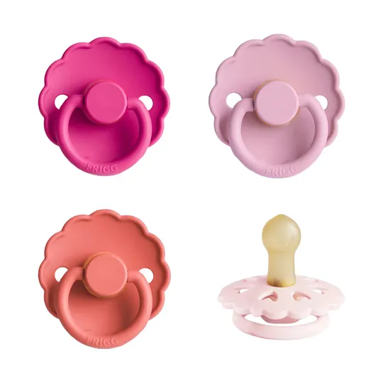 Frigg Fopspenen - 4-Pack - Rosy Romance - Latex