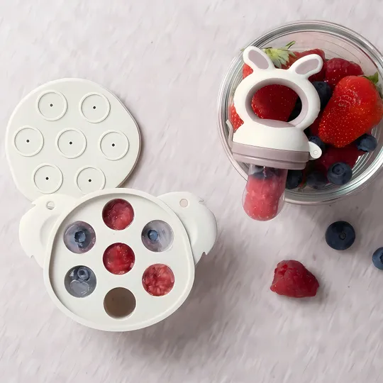 Bo Jungle Fruit Feeder Silicone Tray - Dune