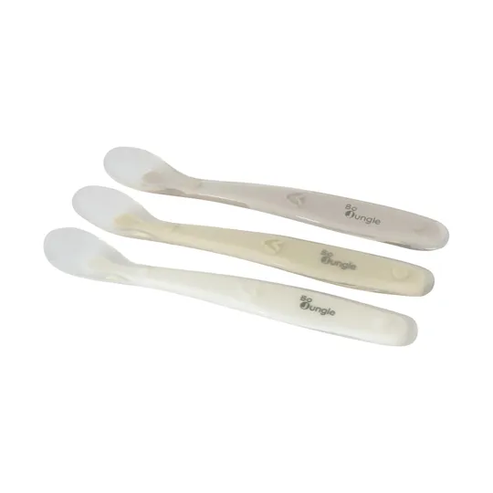 Bo Jungle Siliconen Lepeltjes – 3 Stuks 