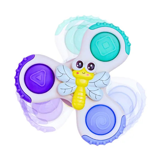 Bo Jungle Draaispeeltjes met Zuignap – 3 Stuks