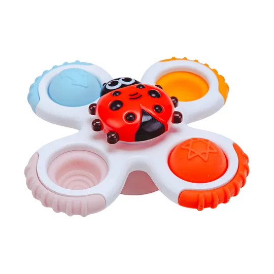 Bo Jungle Draaispeeltjes met Zuignap – 3 Stuks