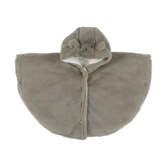 Noukie's M&M25 Poncho Imitatiebont - 6 - 12 Mnd - Kaki 