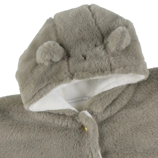 Noukie's M&M25 Poncho Imitatiebont - 6 - 12 Mnd - Kaki 