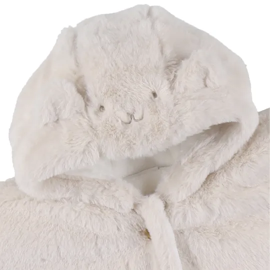 Noukie's M&M25 Poncho Imitatiebont - 6 - 12 Mnd - Beige 