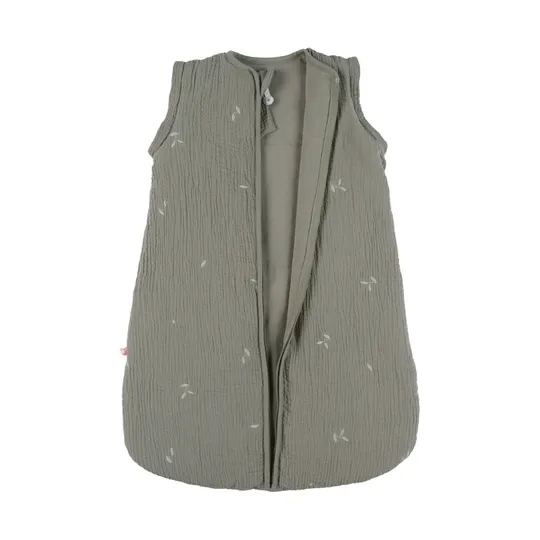 Noukie's F&O Slaapzak Met Borduursel - Gewatteerde Mousseline - Kaki