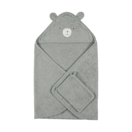 Noukie's F&O Badcape - 75 x 75 cm - Badstof - Groen