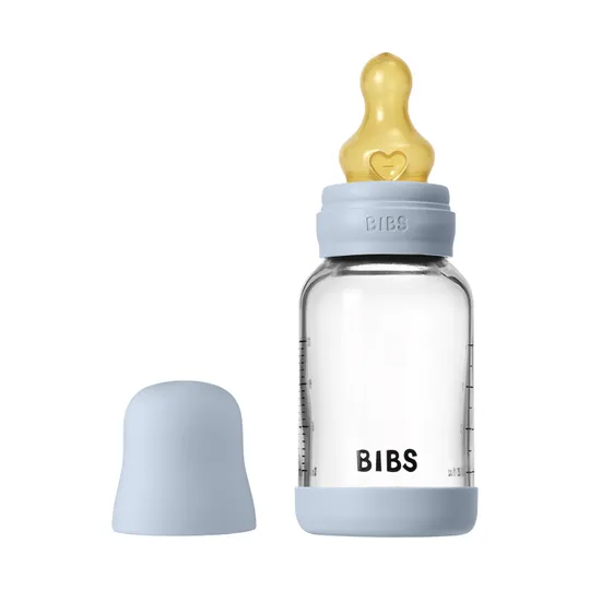 BIBS Fles - Slow Flow - 120 ml - Glas/Latex