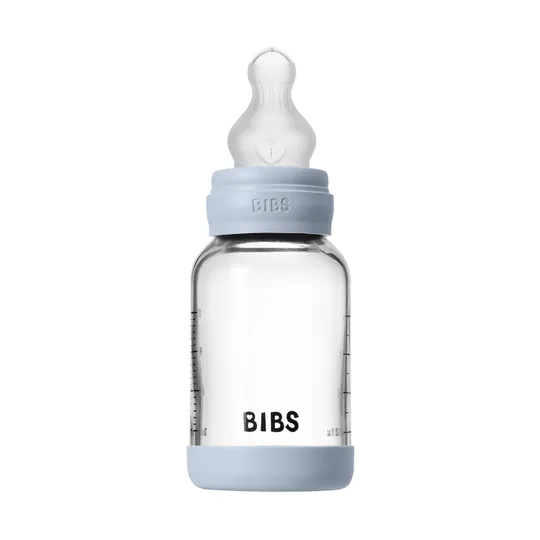BIBS Fles - Slow Flow - 120 ml - Silicone/Glas