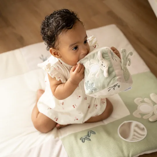 Baby’s Only Activiteitenkubus Animals - Laurel Green/Warm Linen