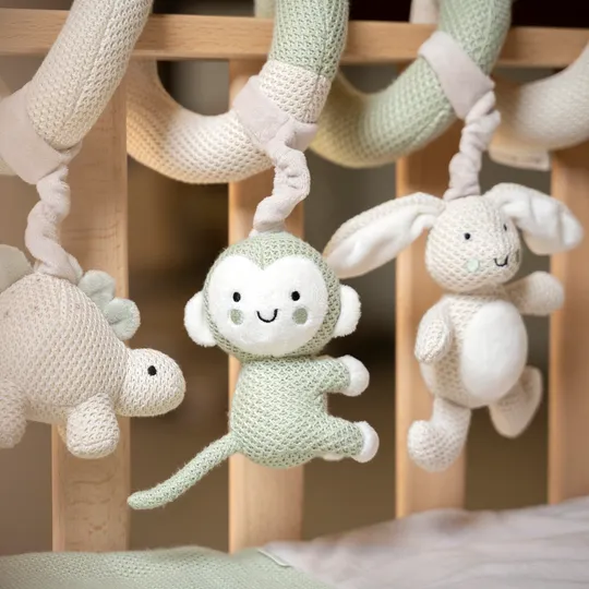 Baby’s Only Boxspiraal - Animals - Laurel Green/Warm Linen