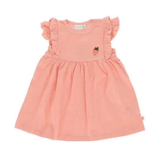 Babylook Strawberries Jurk - Crepe Coral Almond