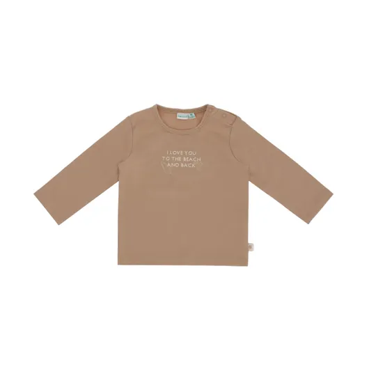 Babylook Shells T-Shirt To The Beach - Maat 68 - Warm Taupe