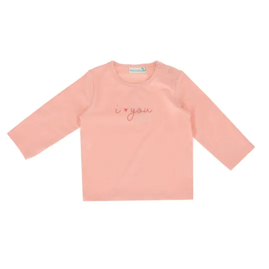 Babylook T-Shirt Love You - Maat 56 - Peach Bud 