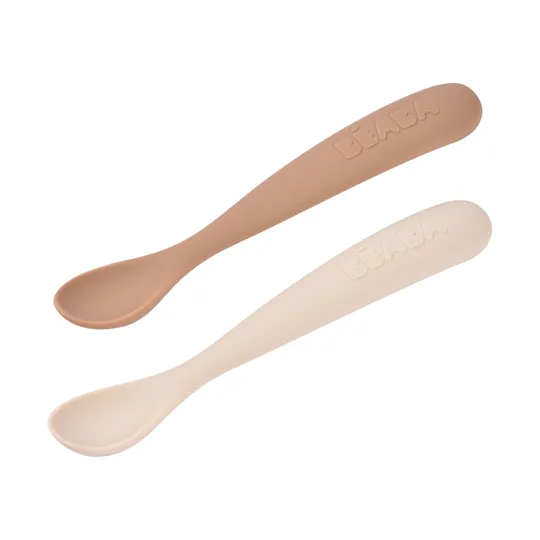 Béaba Set van 2 siliconenlepels 1ste leeftijd