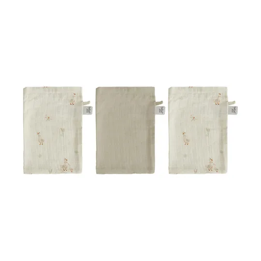 Bébé-Jou Dear Goose Hydrofiel Washandjes - 3 Stuks