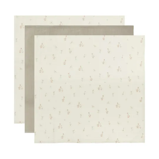 Bébé-Jou Dear Goose Hydrofiele Doeken - 70 x 70 cm - 3 Stuks