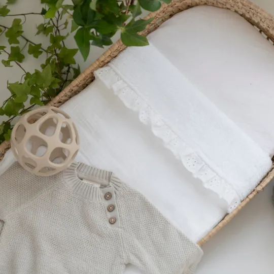 Baby's Only Wiegdeken Teddy Calm Wit