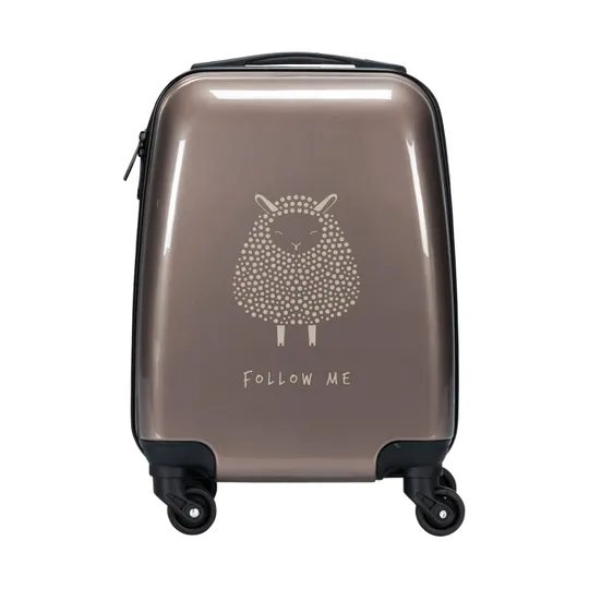 Puck Kinderkoffer Sheep Taupe 46 cm