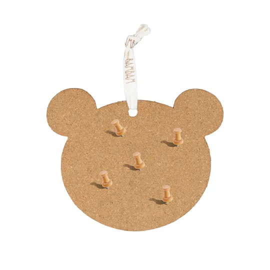 BamBam Cork Bear Pin Board Including 5 Pins