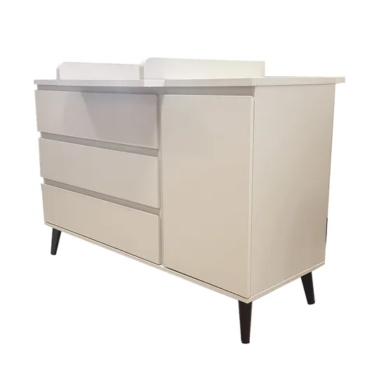 TWF Commode XL 3 Laden 1 Deur Beach Island White