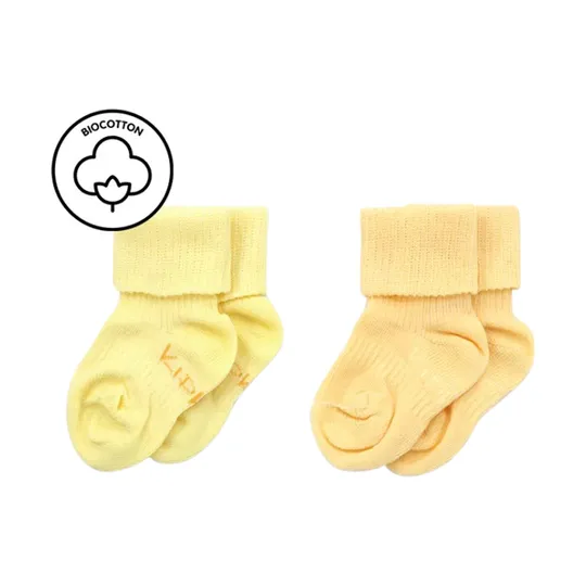 KipKep Babysokken - Blijf Sokken - Fruity Pastel - 2 paar - 0-6 mnd