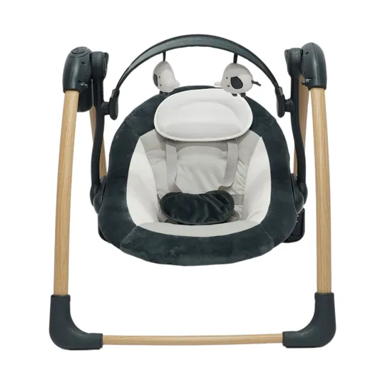 Bo Jungle Dolphy Wood Portable Swing - Shady Grey