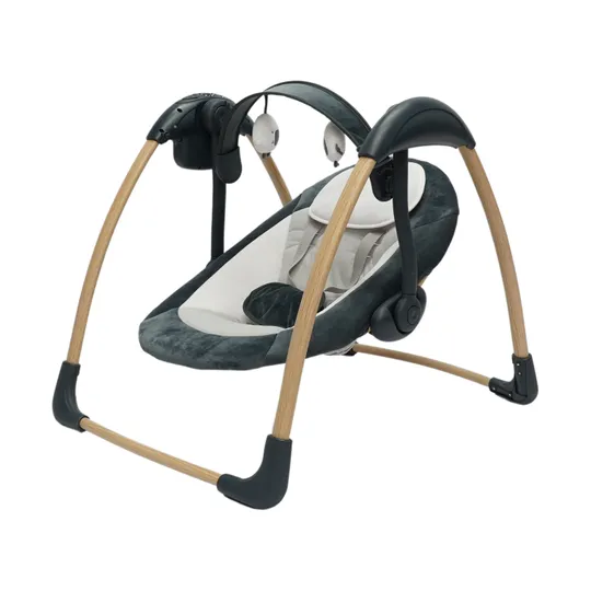 Bo Jungle Dolphy Wood Portable Swing - Shady Grey