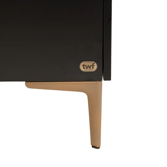 TWF Box - Modena - Metalen Poten - Zwart