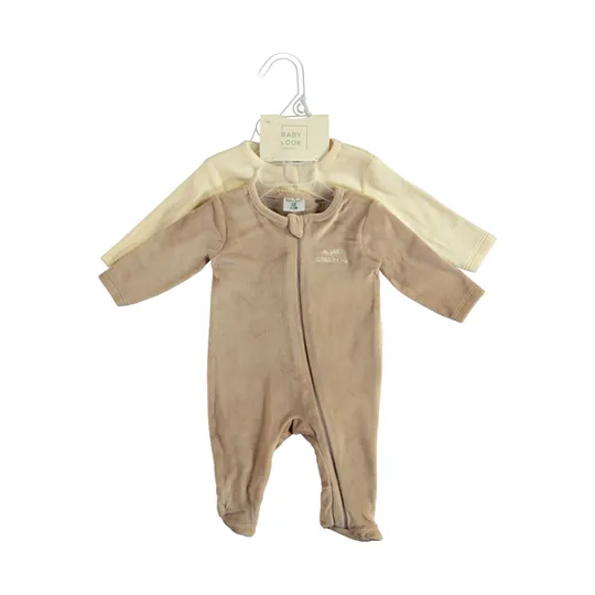 Babylook Velours Boxpak - 2-Pack - Maat 44/48 - Warm Taupe