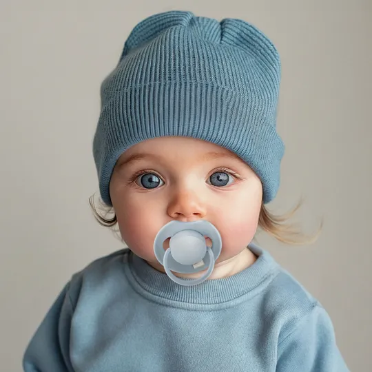 Difrax Dynamic Lovi Prime Fopspeen - 6-18mnd - 2st. - Baby Blue / Blue