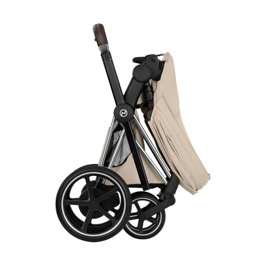 Cybex e-Priam 5 Style Kinderwagen 2-in-1 - Chrome Brown Frame