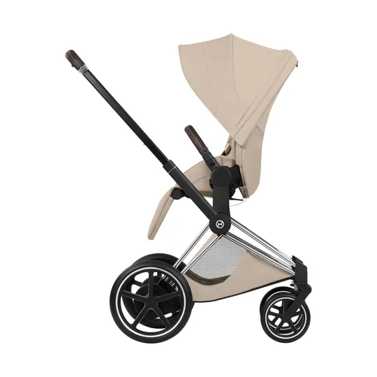 Cybex e-Priam 5 Style Kinderwagen 2-in-1 - Chrome Brown Frame
