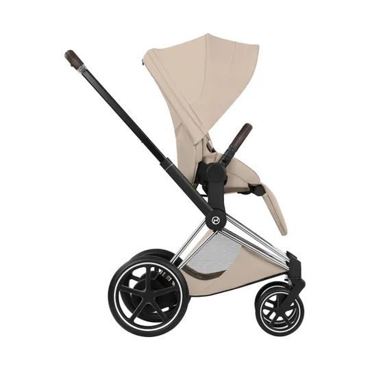 Cybex e-Priam 5 Style Kinderwagen 2-in-1 - Chrome Brown Frame