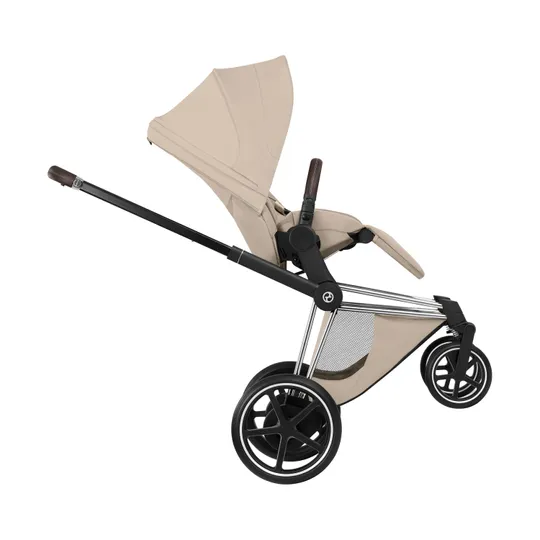 Cybex e-Priam 5 Style Kinderwagen 2-in-1 - Chrome Brown Frame