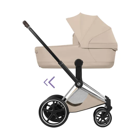 Cybex e-Priam 5 Style Kinderwagen 2-in-1 - Chrome Brown Frame